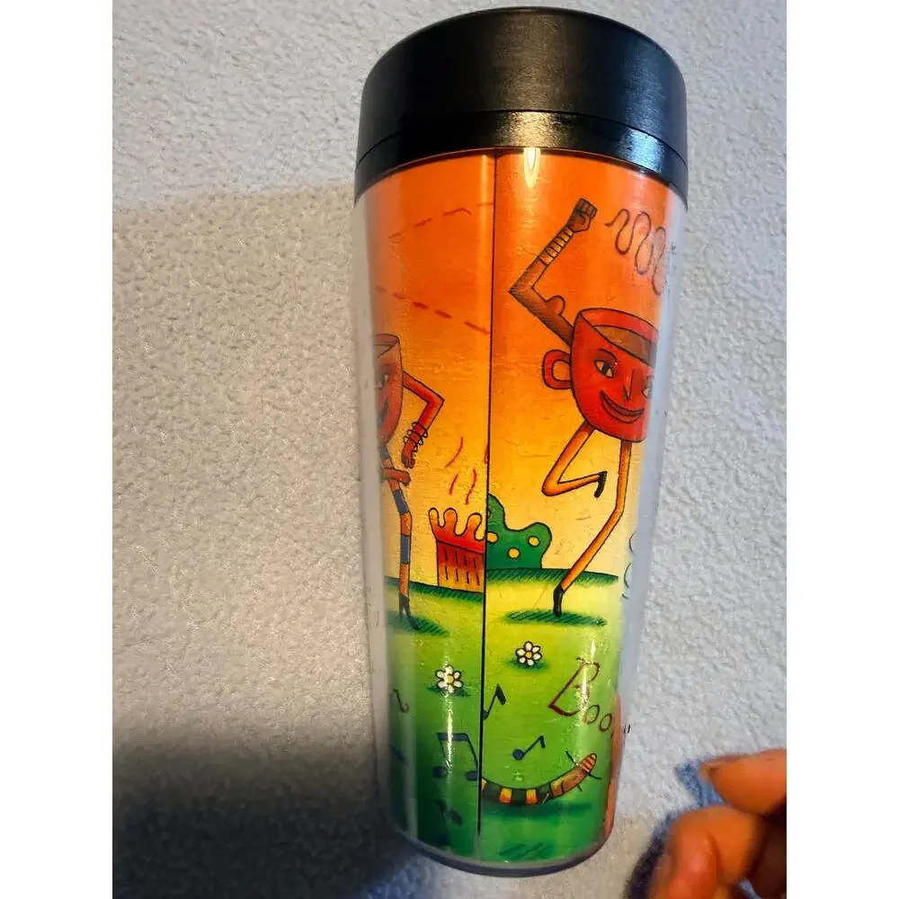 Collectible Barnes & Noble Plastic Coffee Travel Tumbler